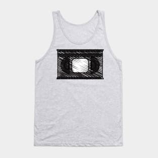 Hand drawn cassette tape retro vintage 90s Tank Top